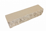 Кирпич гиперпрессованный с колотой поверхностью на белом цементе цветной 65*65*250